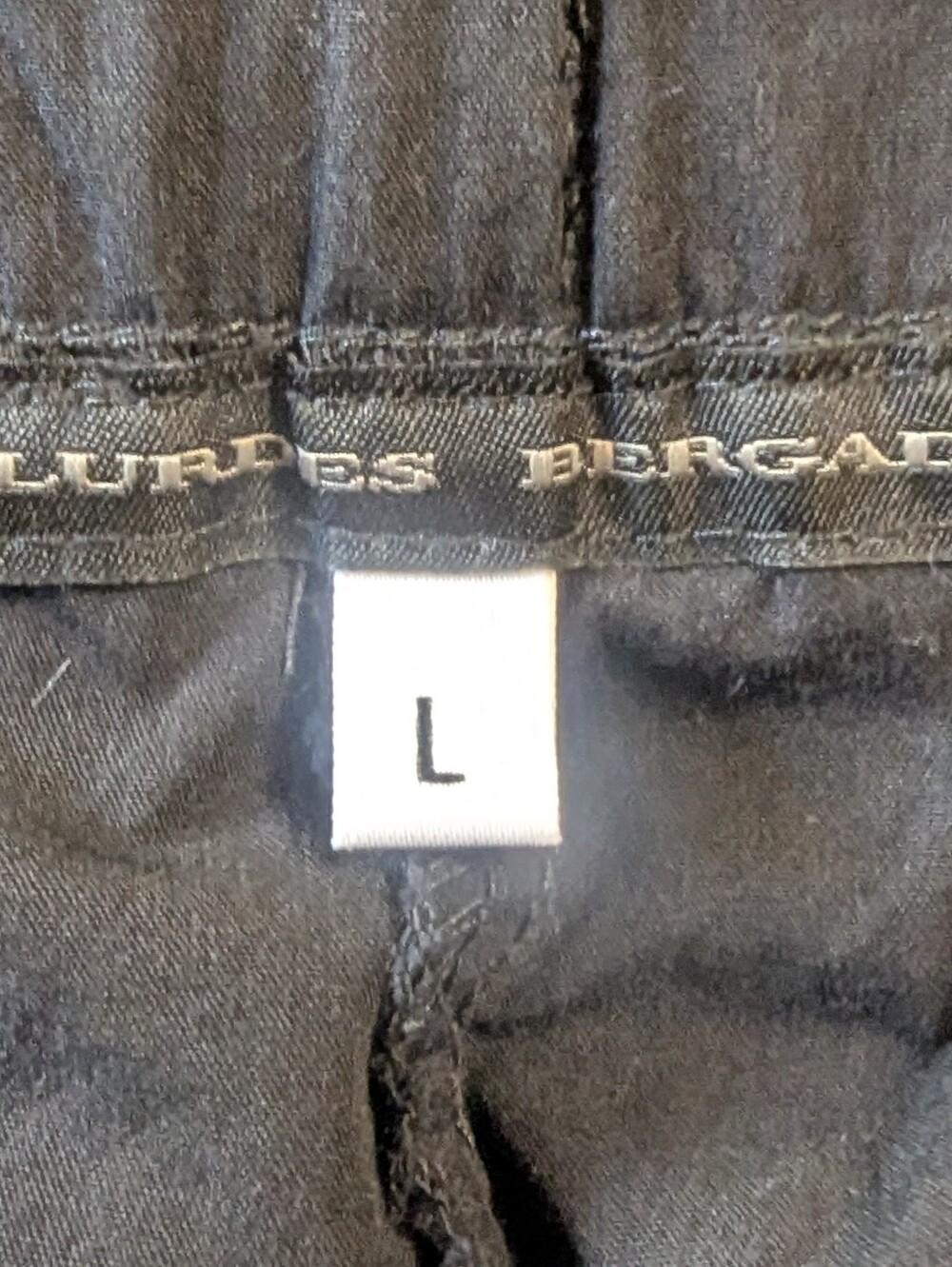 Lurdes Bergada Barrel Leg Pant Black Lagenlook Artsy Cropped Pull On Boho Sz Lg - Picture 4 of 6